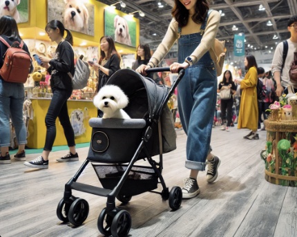 펫박람회 반려견과 방문
