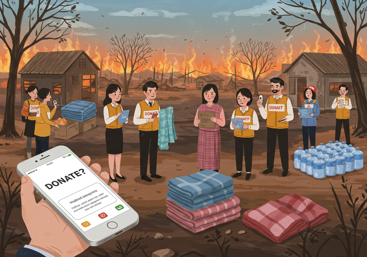 영덕 의성 산불 피해 기부하기&amp;#44; 고향사랑 지정기부로 희망을! (위기브)