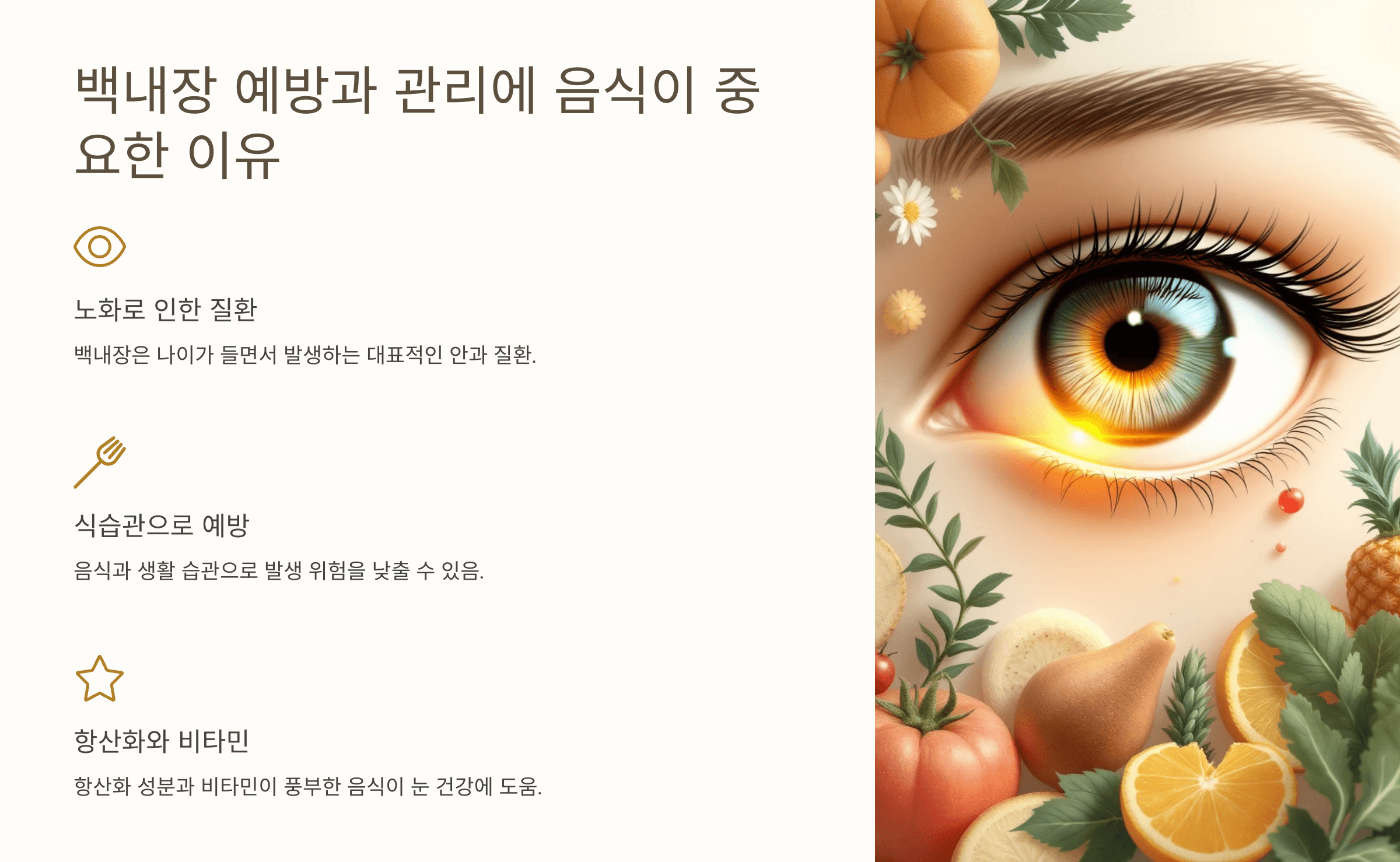 백내장과 관련된 사진입니다.