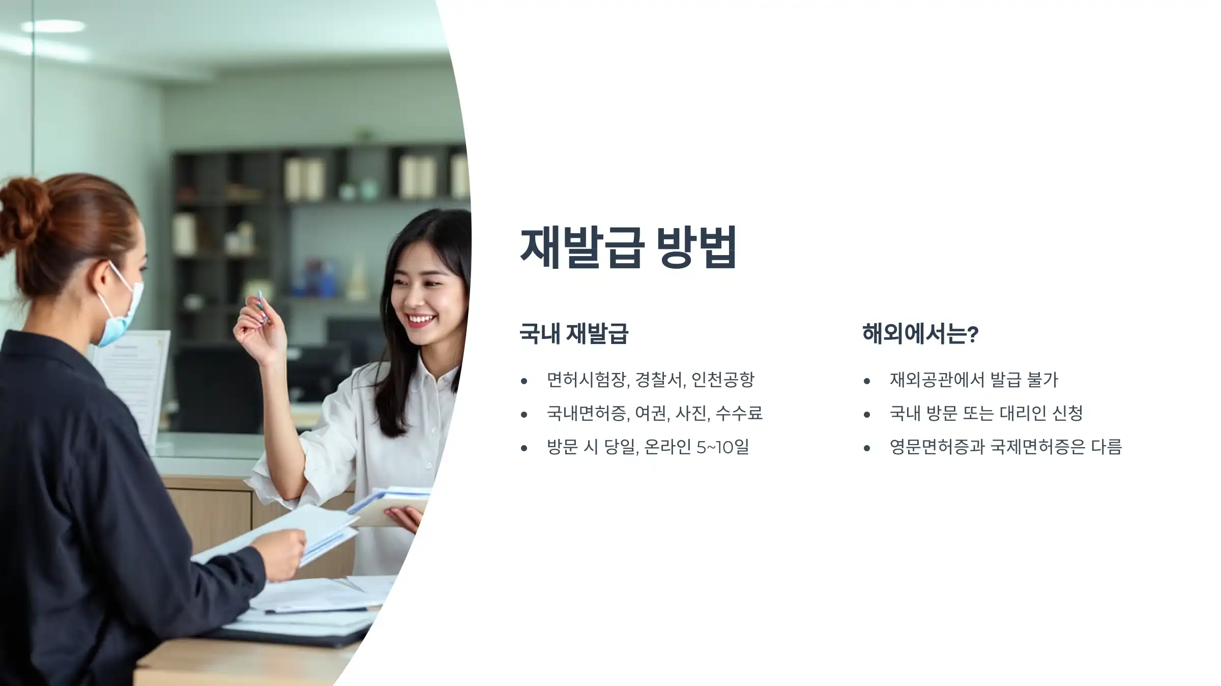 국제운전면허증 갱신 및 재발급 방법