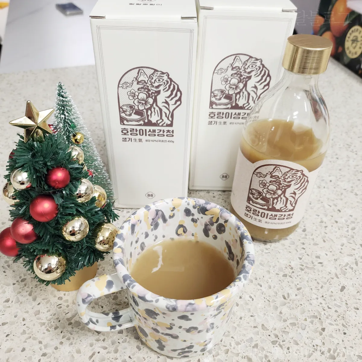 팔팔호랑이-생강청-생강차-생강진액