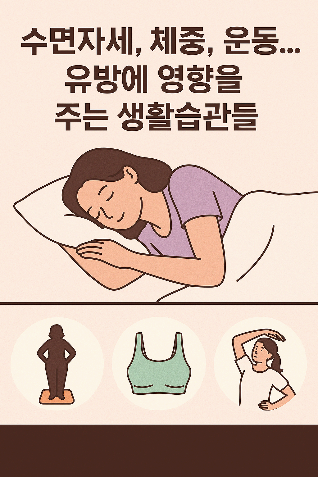 🛌 수면자세, 체중, 운동… 유방에 영향을 주는 생활습관들