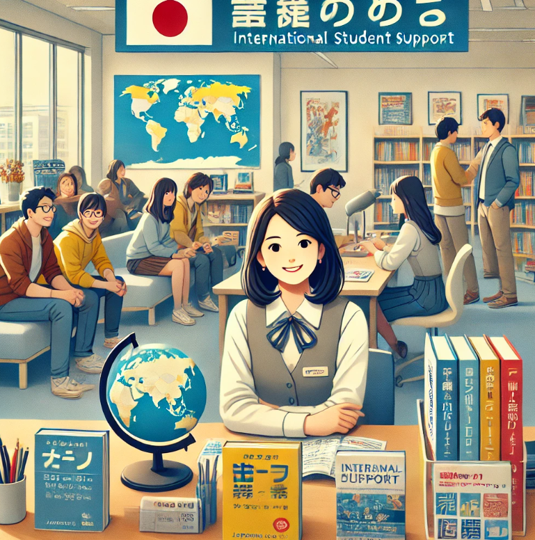 일본 대학 유학생 지원 담당직