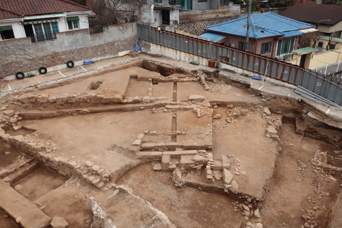 종로 공사현장에서 발견된 고려시대 유적 사진