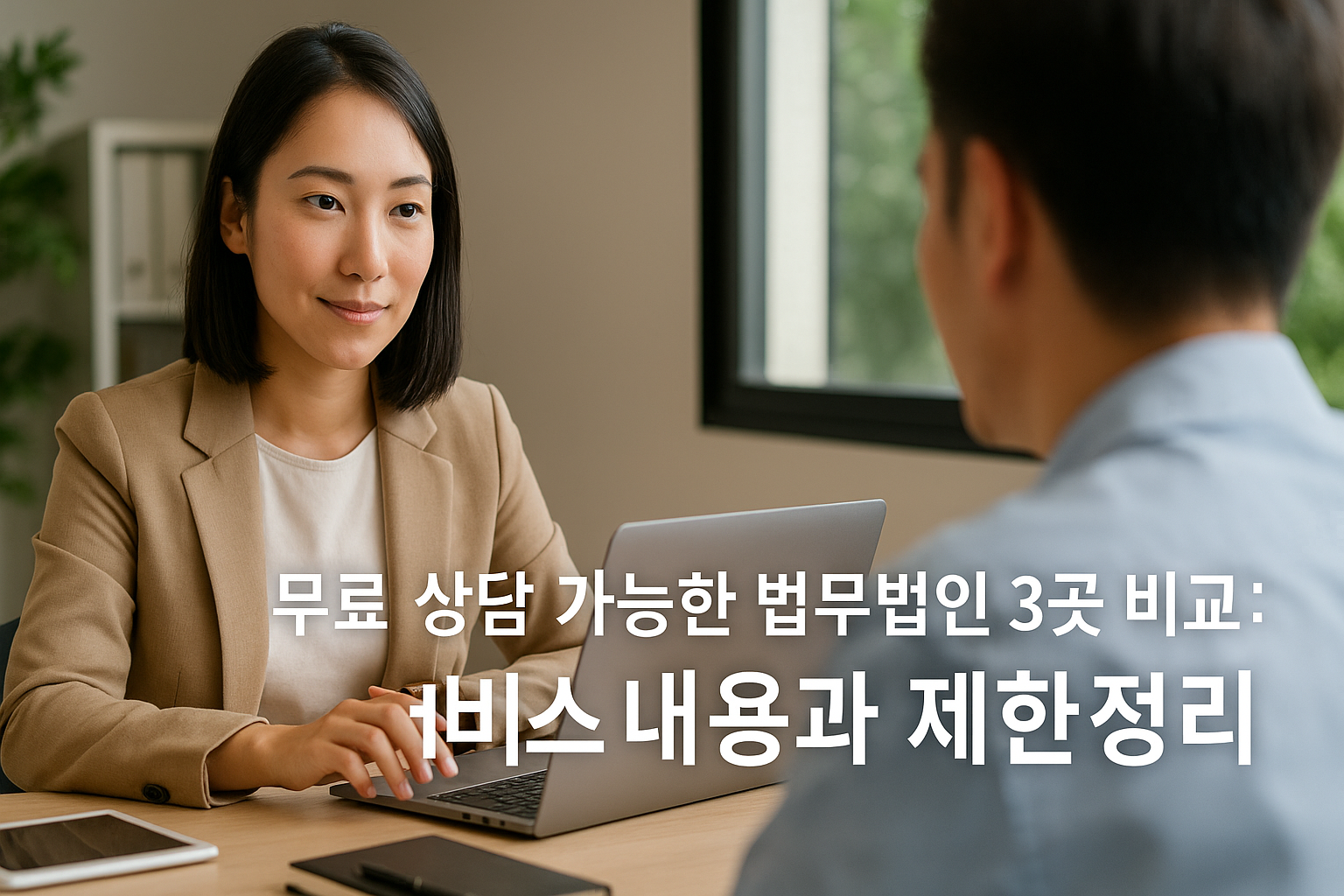 무료 상담 가능한 법무법인 3곳 비교: 서비스 내용과 제한정리 관련 이미지