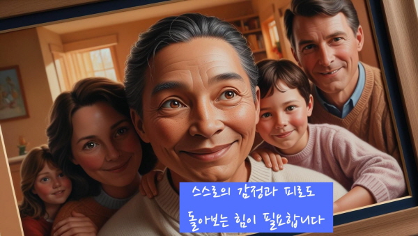 스스로의 감정과 피로도 돌아보는 힘이 필요합니다에 관한 그림