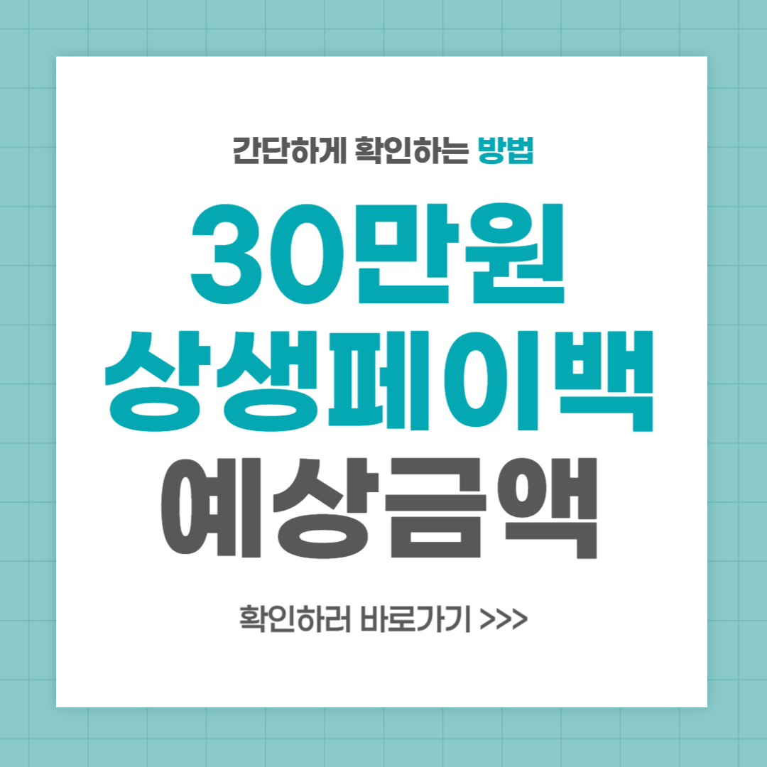 상생페이백 신청 조건