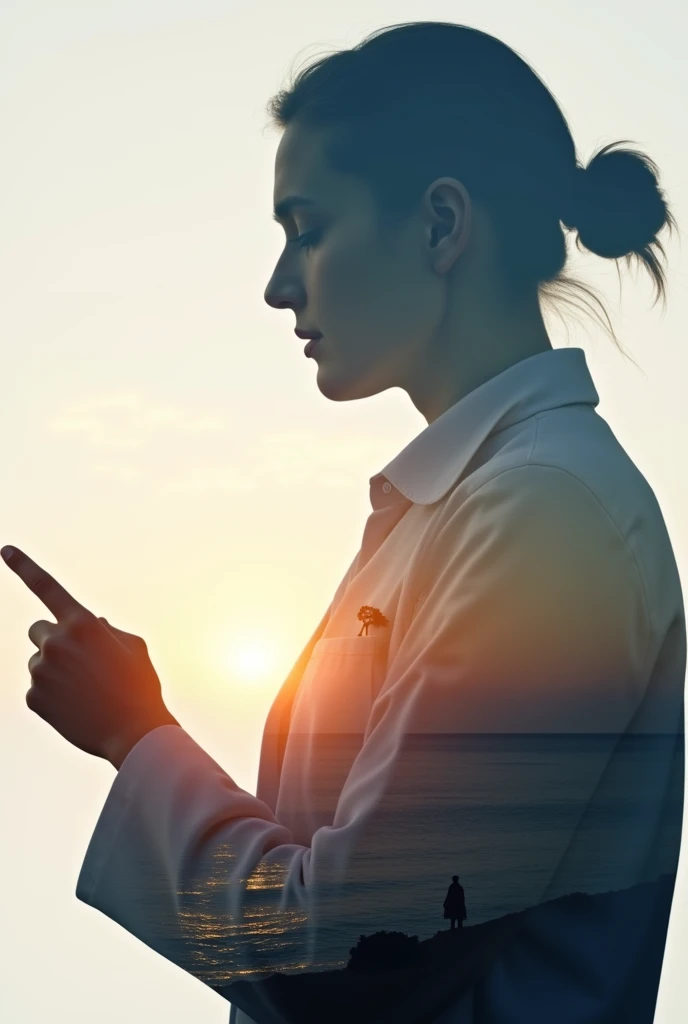 고민하고 있는 주부 이미지