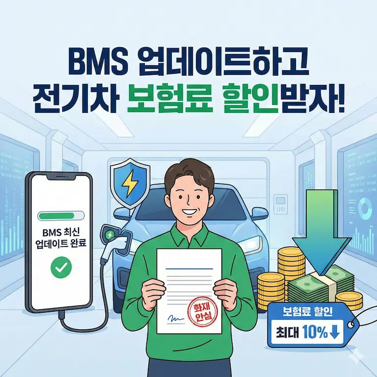 BMS 업데이트하고 전기자동차 화재 안심 보험 보험료 할인받기 (꿀팁 공유)