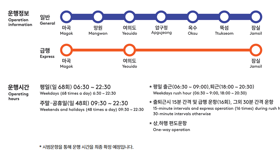 한강버스 예약 시범운행 체험 신청방법 알아보기