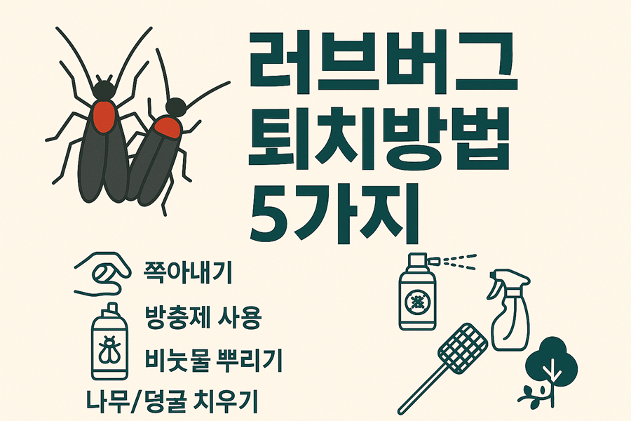 러브버그 퇴치방법 5가지