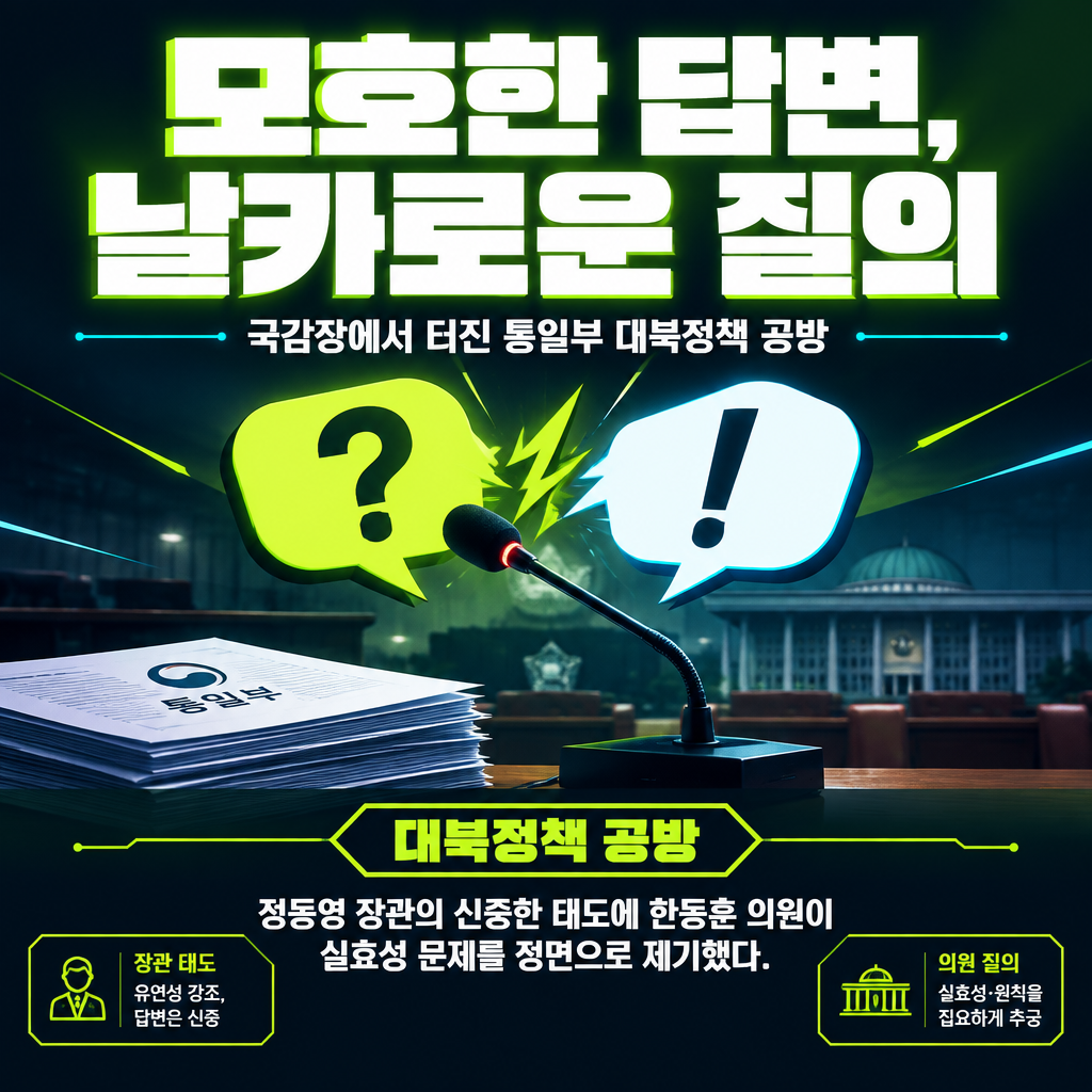 모호한 답변, 날카로운 질의