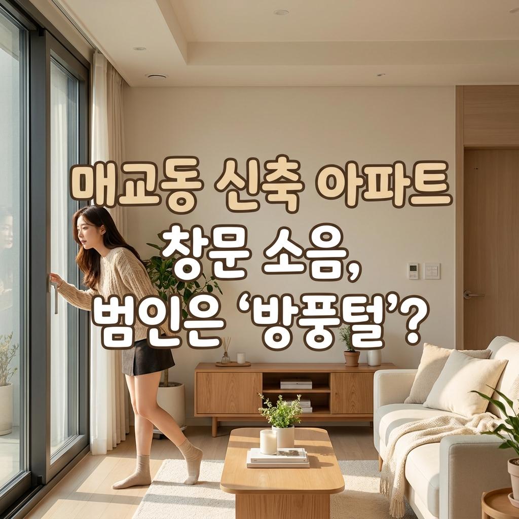 매교동 신축급 아파트 모헤어 34평 거실 창문 덜컹거림 잡는 법