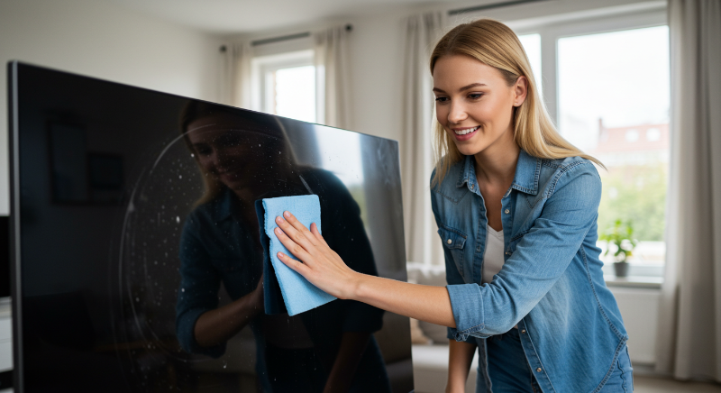 TV 화면 먼지,얼룩 없이 닦는 법