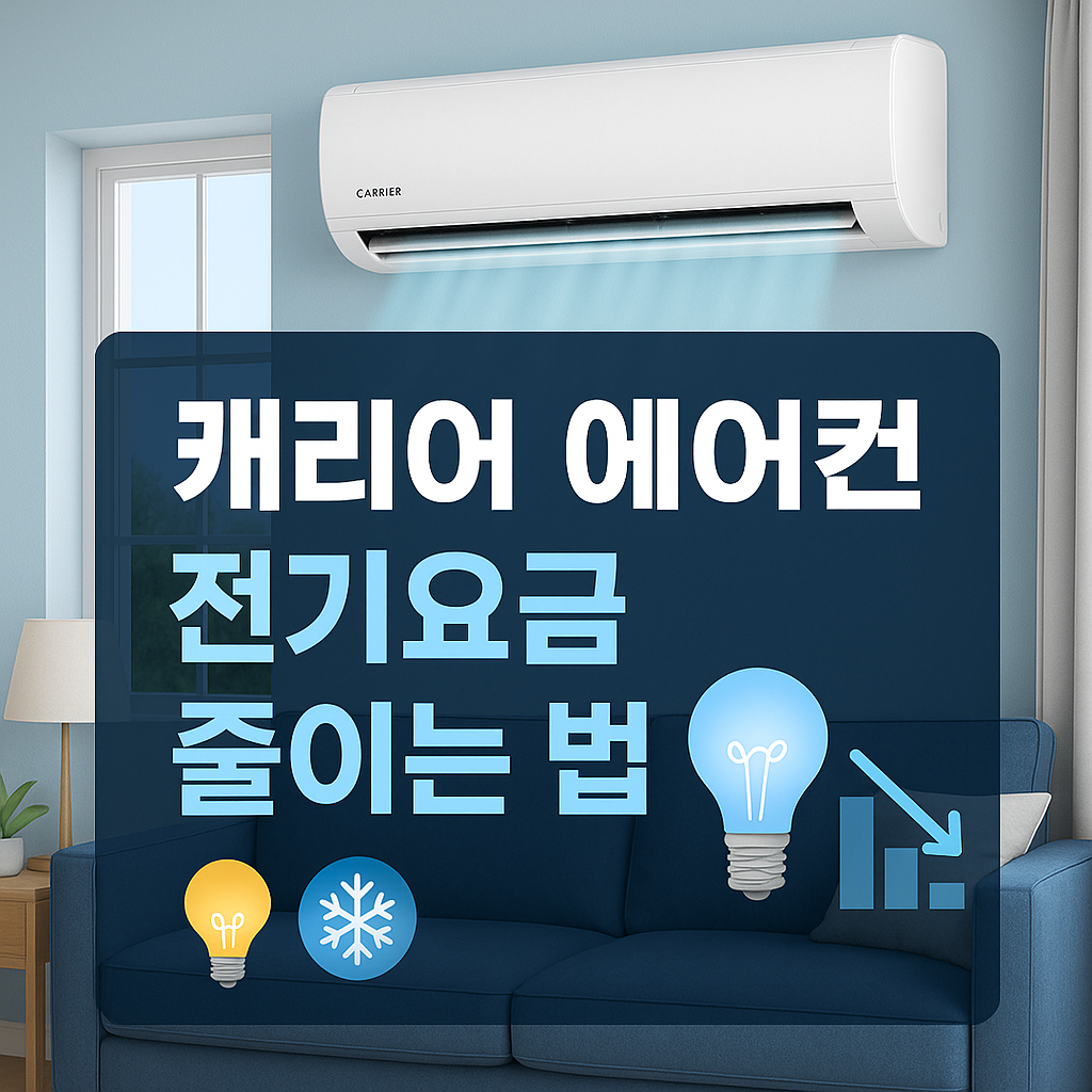캐리어 에어컨 전기세 걱정된다면 에너지캐시백으로 절약하세요