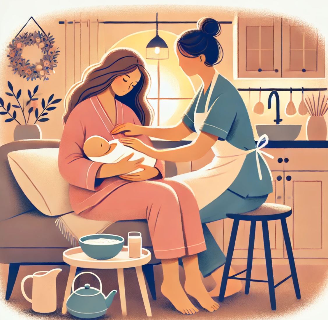 산후 도우미 이미지