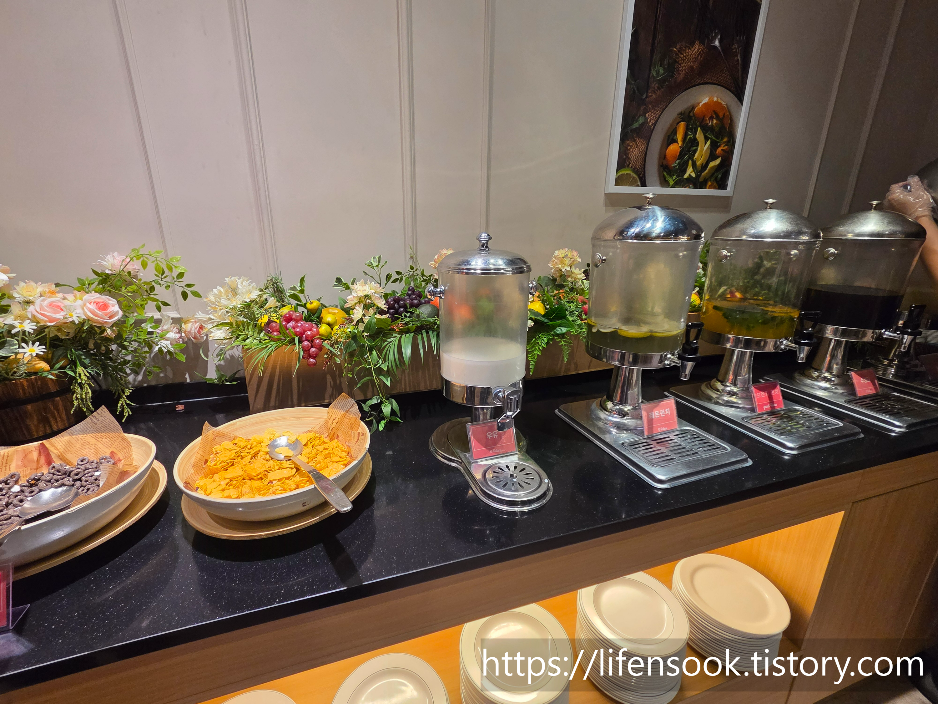 그랜드하우스 웨딩 9층 뷔페 음식 15