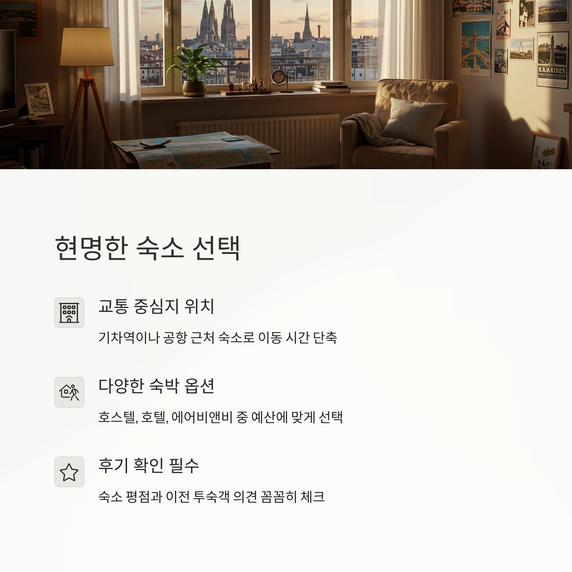 현명한 숙소 선택