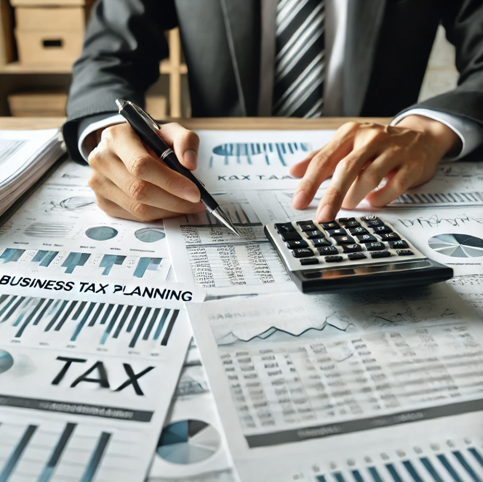 사업 세금 계획을 검토 중인 전문가