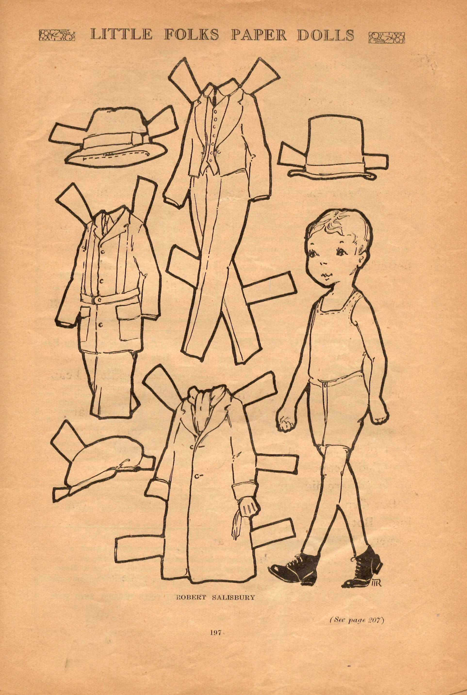 빈티지-종이인형