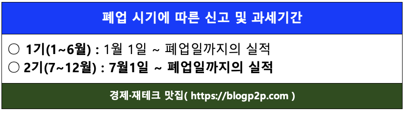 폐업시세금-과세시간