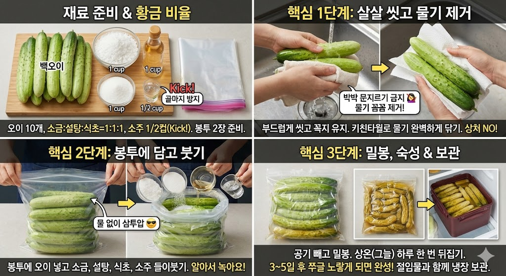 오이짠지 맛있게 만드는법