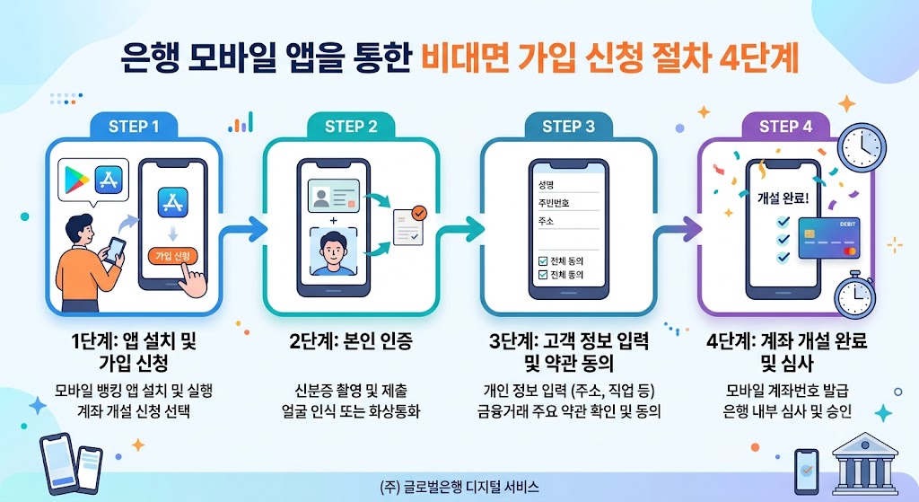 은행 앱을 통한 청년도약계좌 비대면 신청방법