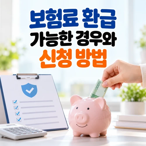 보험료 환급 가능한 경우와 신청 방법