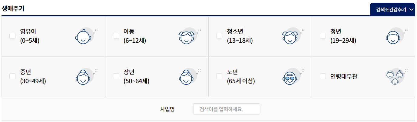 생애주기검색