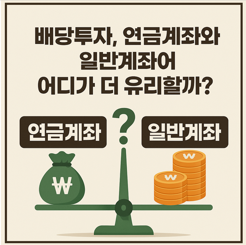 배당투자, 연금계좌 일반계좌 어디가 유리할까 이미지