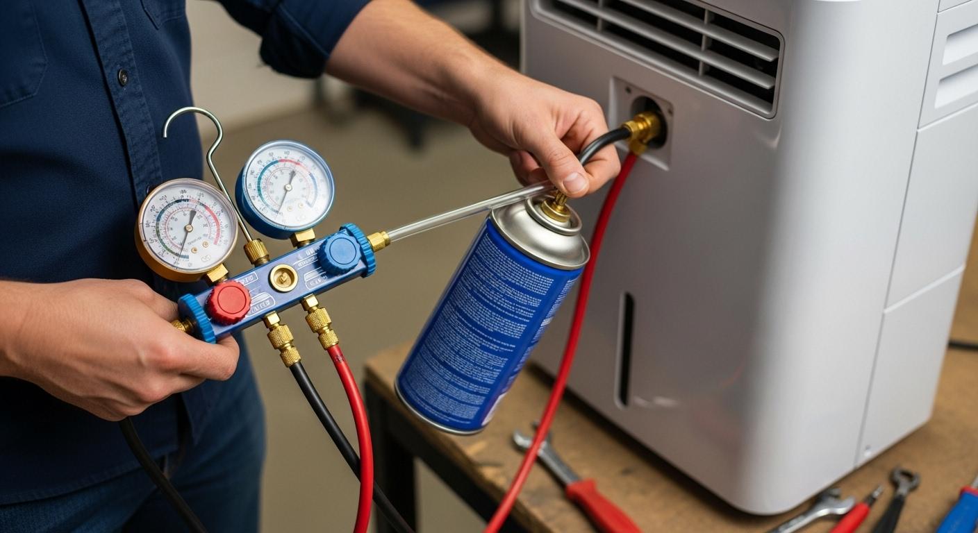 제습기 냉매 충전