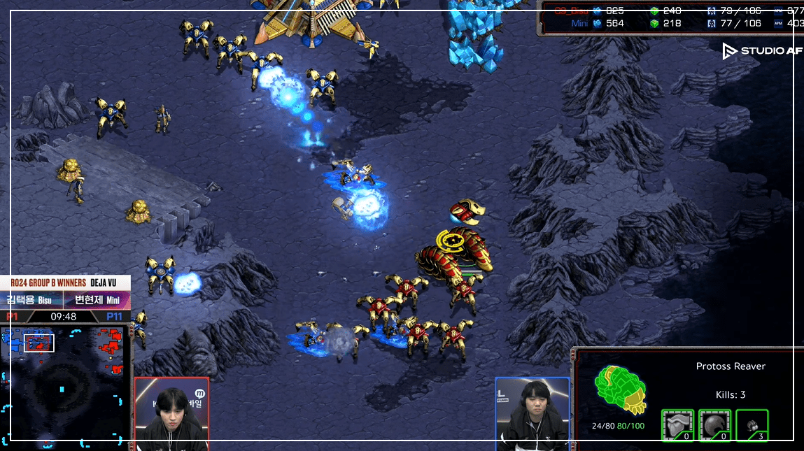 SSL 24강 B조 승자전 앞마당공격3