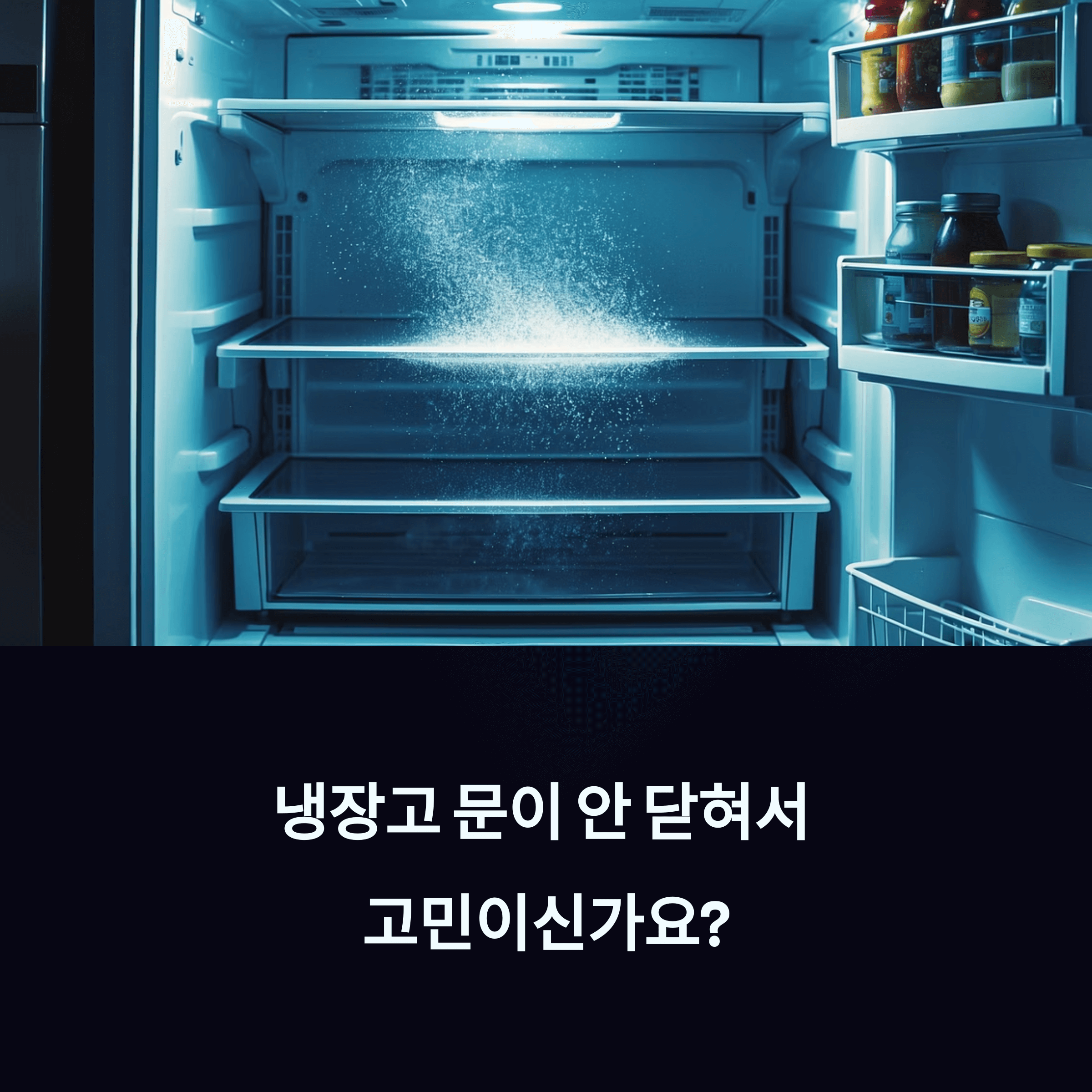 냉장고 문 안 닫힘 해결방법