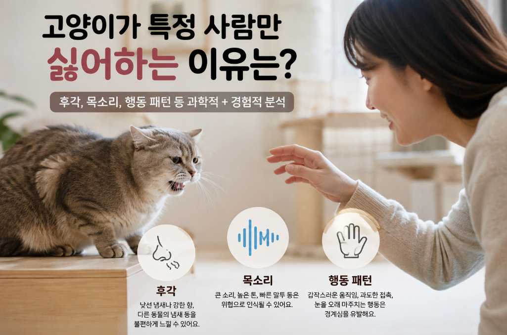 고양이가 특정 사람만 싫어하는 이유