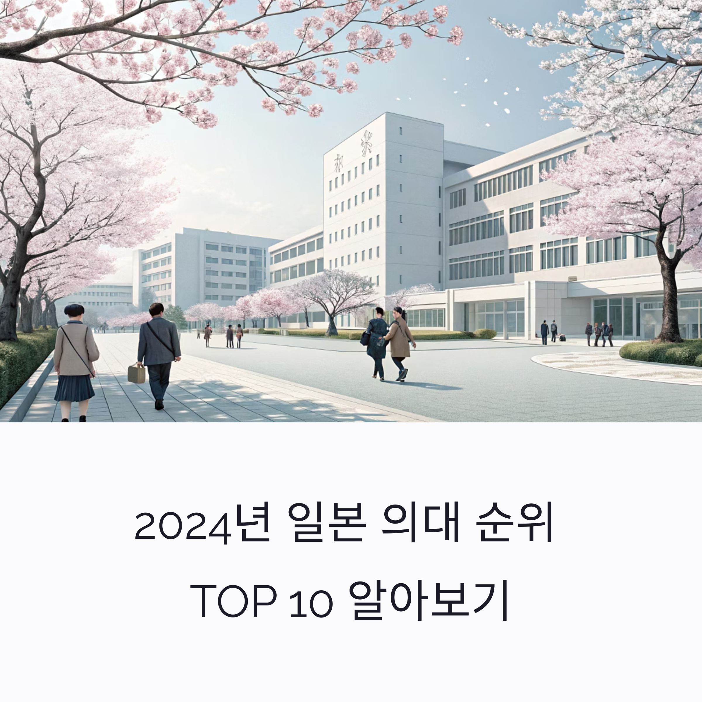 2024년 일본 의대 순위 TOP 10 정밀 분석