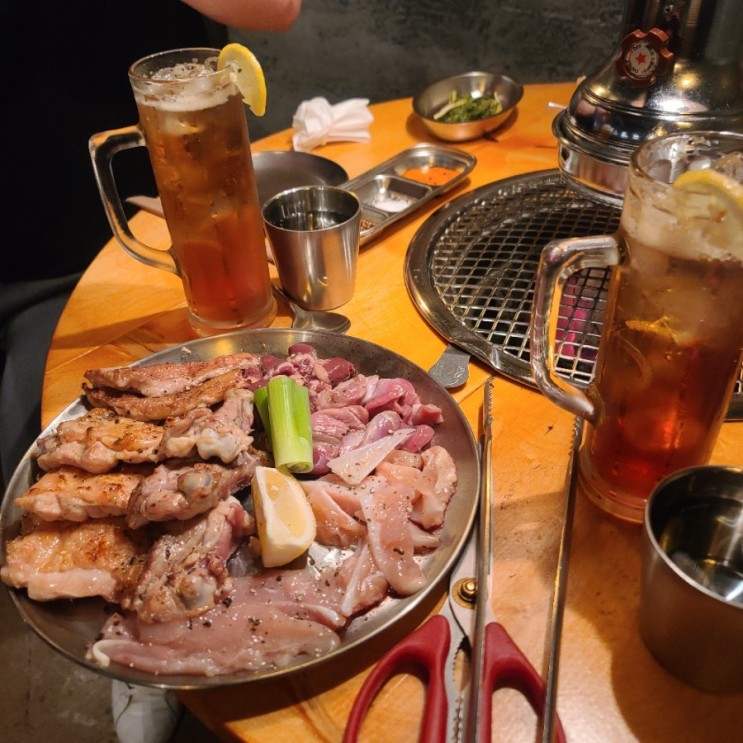 얼그레이하이볼 음식과함께