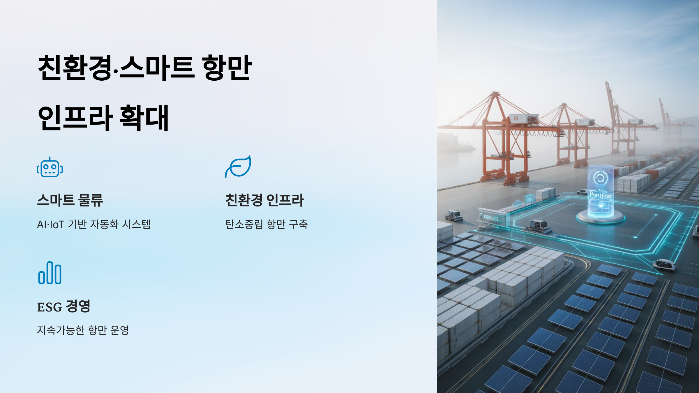 친환경&middot;스마트 항만 인프라 확대