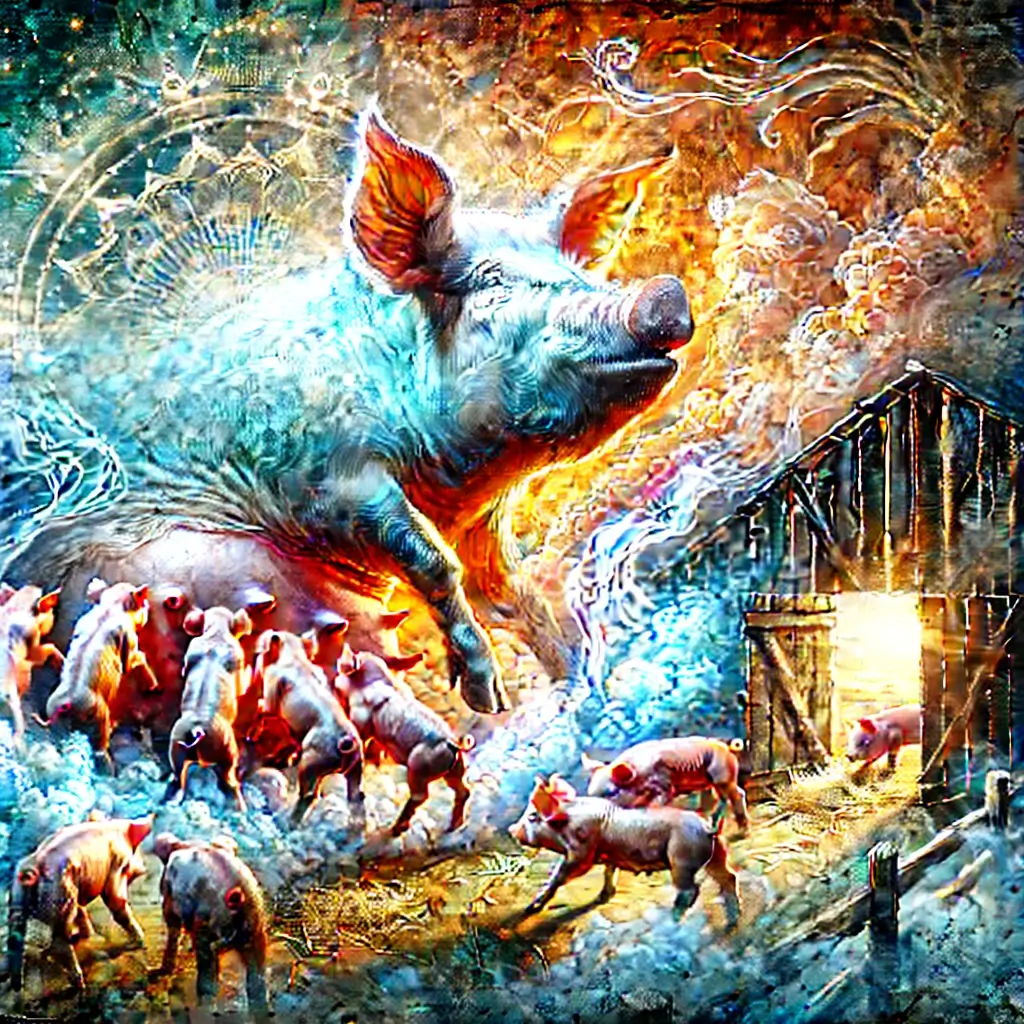 돼지 꿈과 멧돼지 꿈 해몽