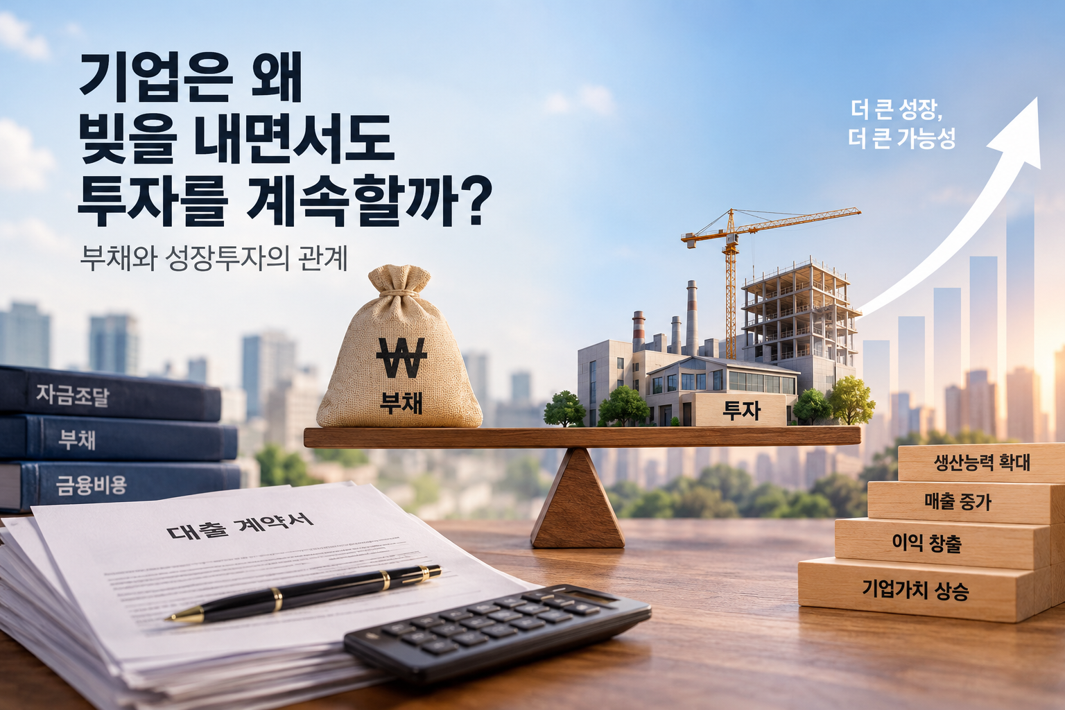 기업은 왜 빚을 내면서도 투자를 계속할까? 부채와 성장투자의 관계