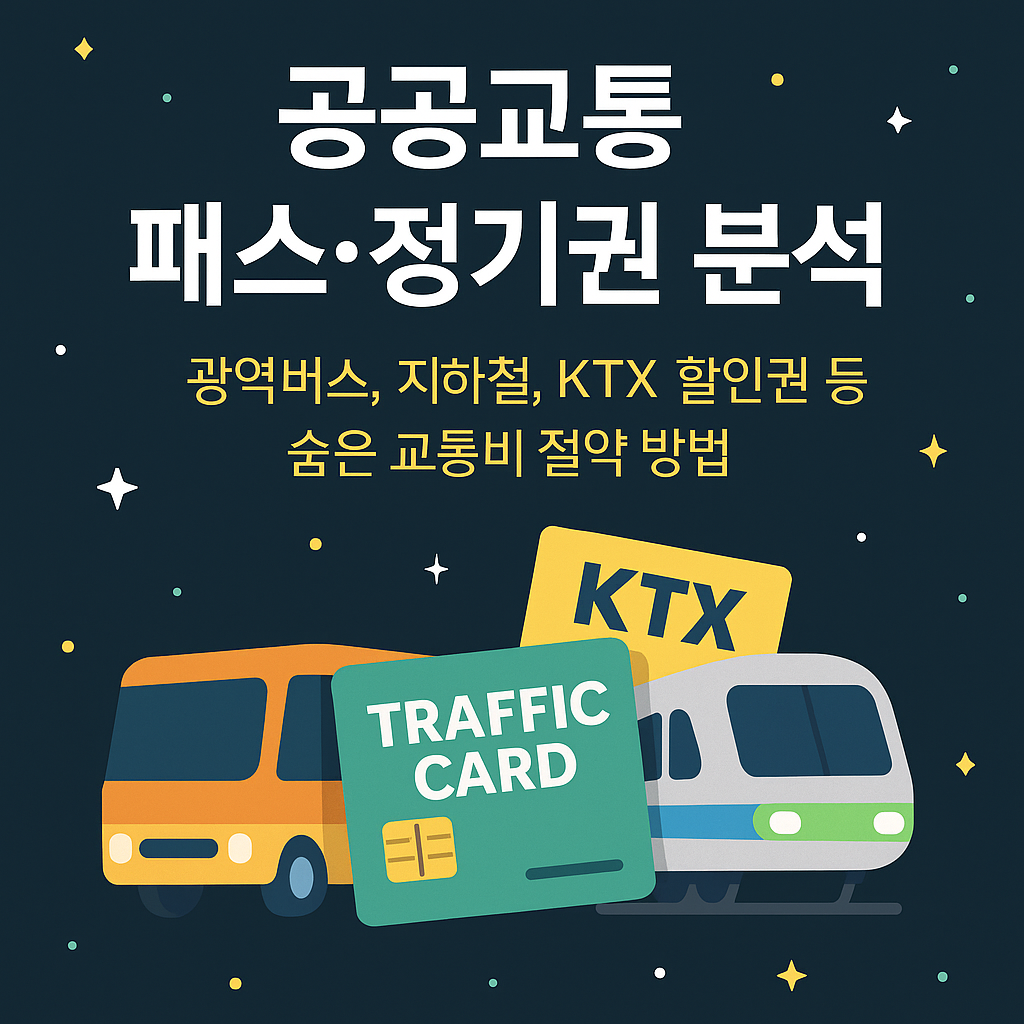 공공교통 패스&middot;정기권 분석, 교통비 절약을 위한 현명한 선택