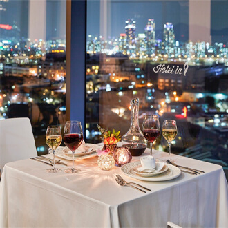 서울 호캉스 호텔 추천 가성비 - 호텔 인 나인 강남, 레스토랑 시티뷰