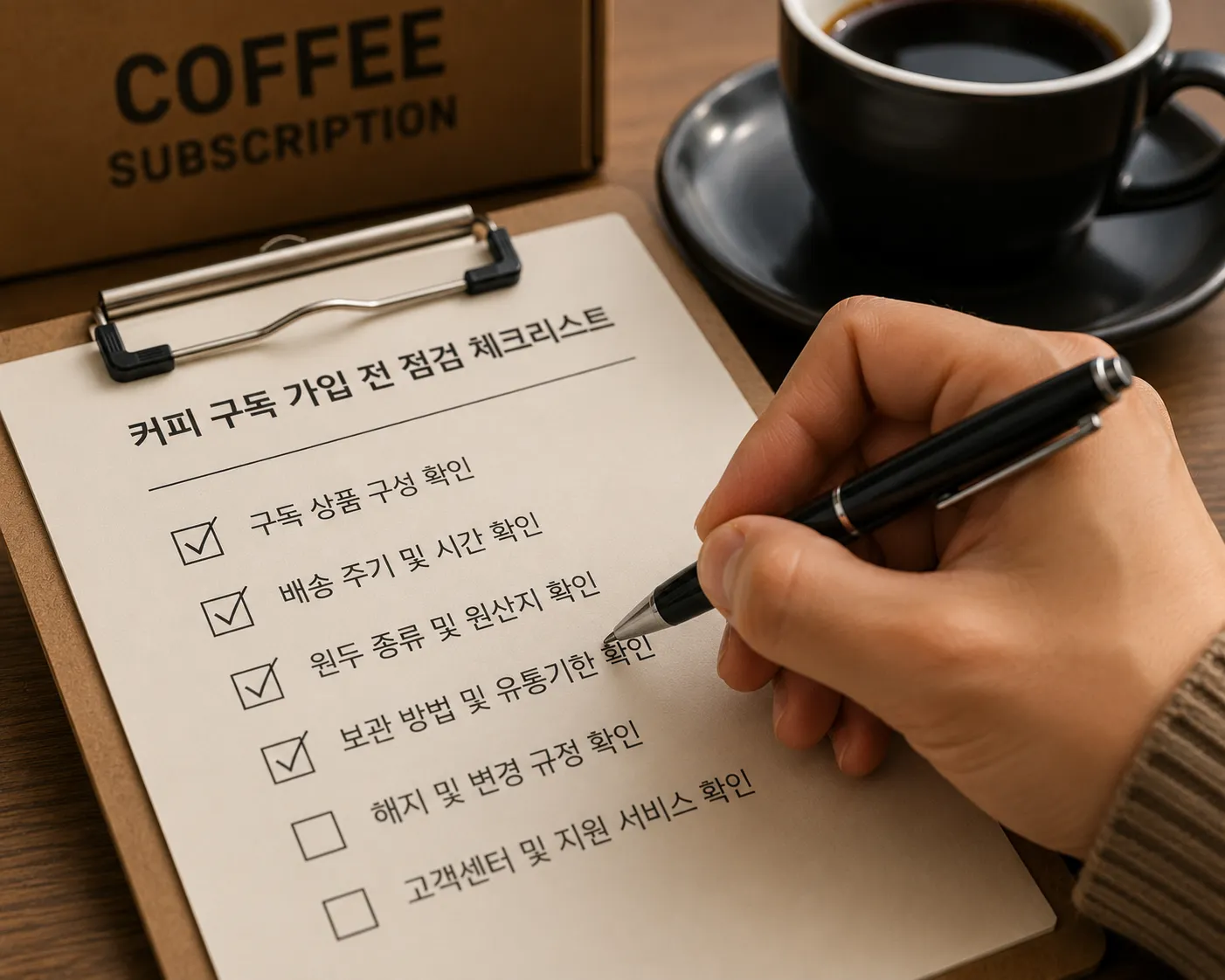 구독 가입 전 점검 체크리스트