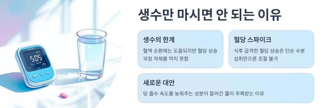 생수만 마시면 안 되는 이유