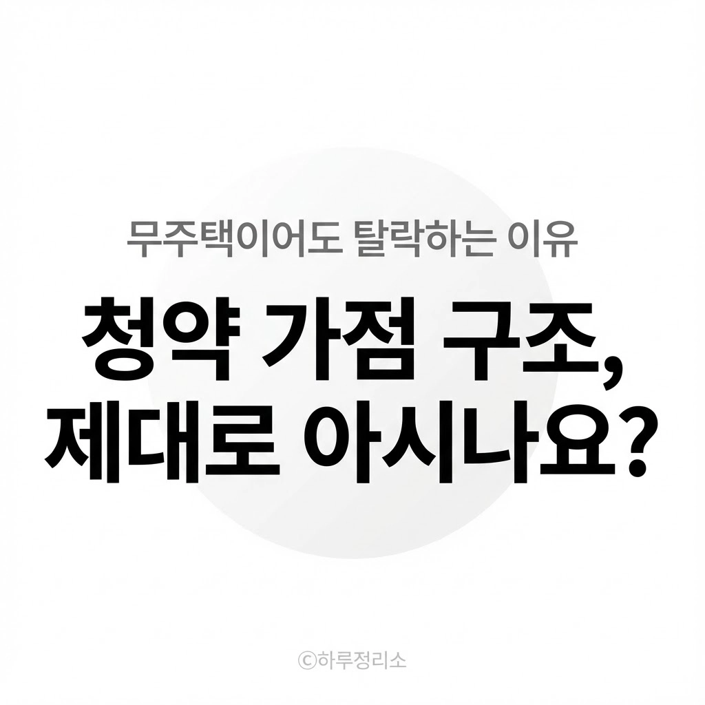 청약 가점은 어떻게 결정될까 (당첨을 가르는 기준 정리)