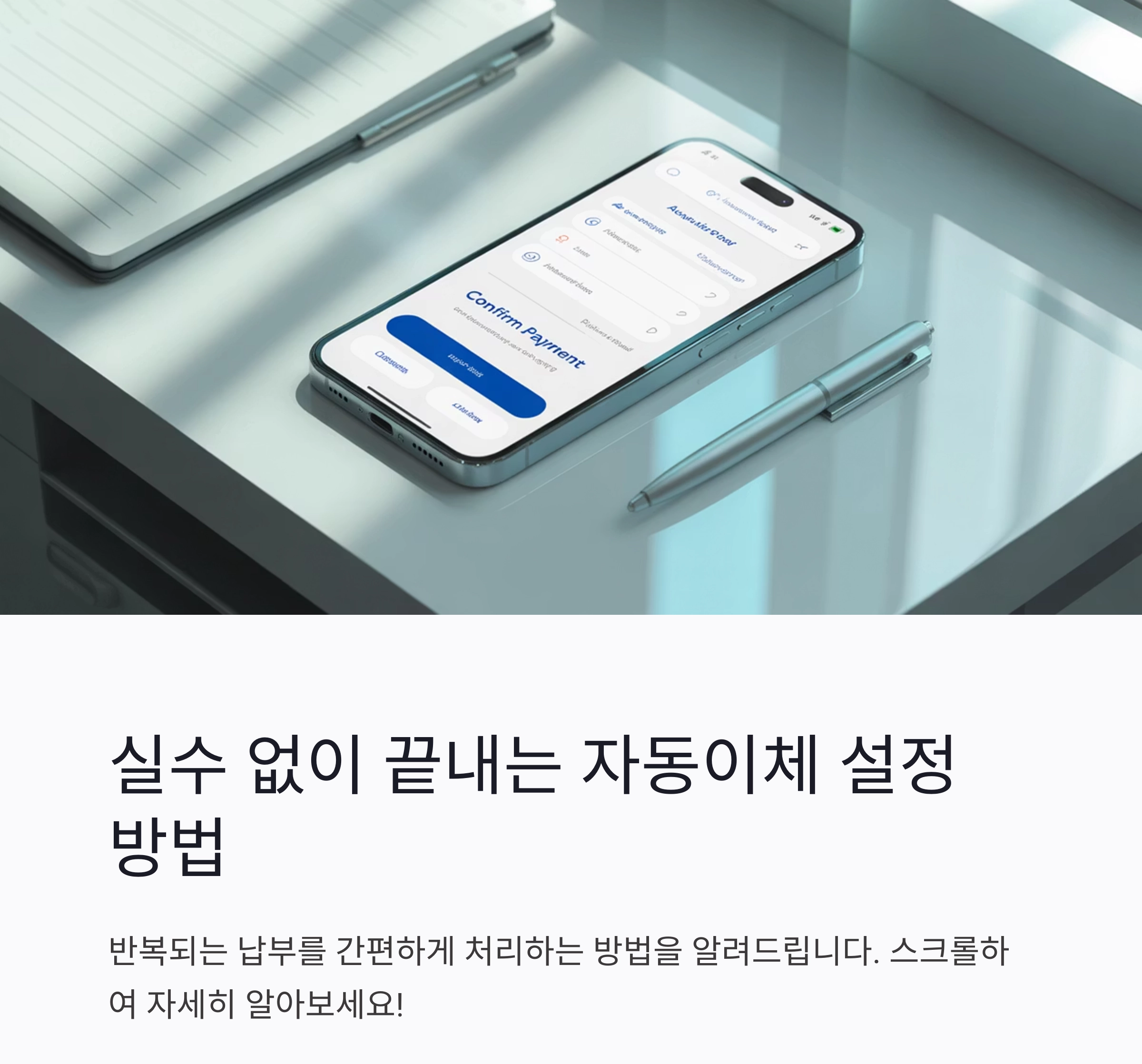 실수 없이 끝내는 자동이체 설정 방법 총정리