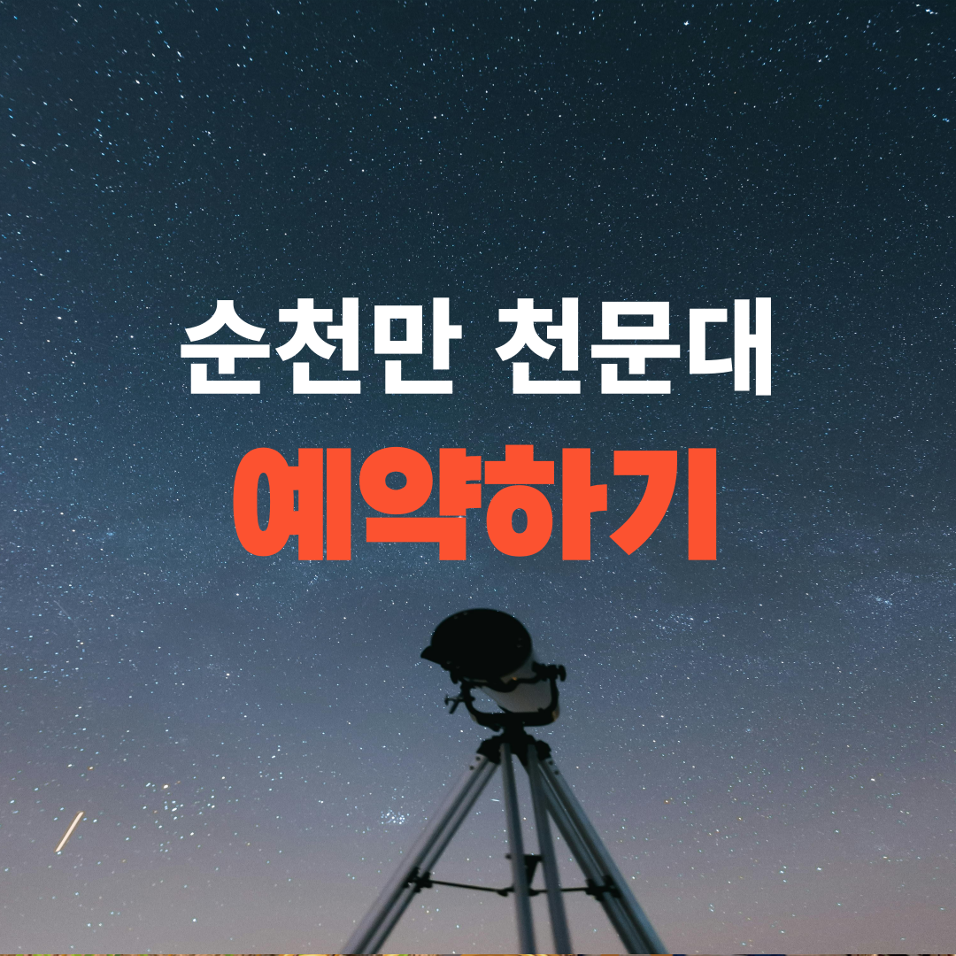순천만 천문대 예약하기