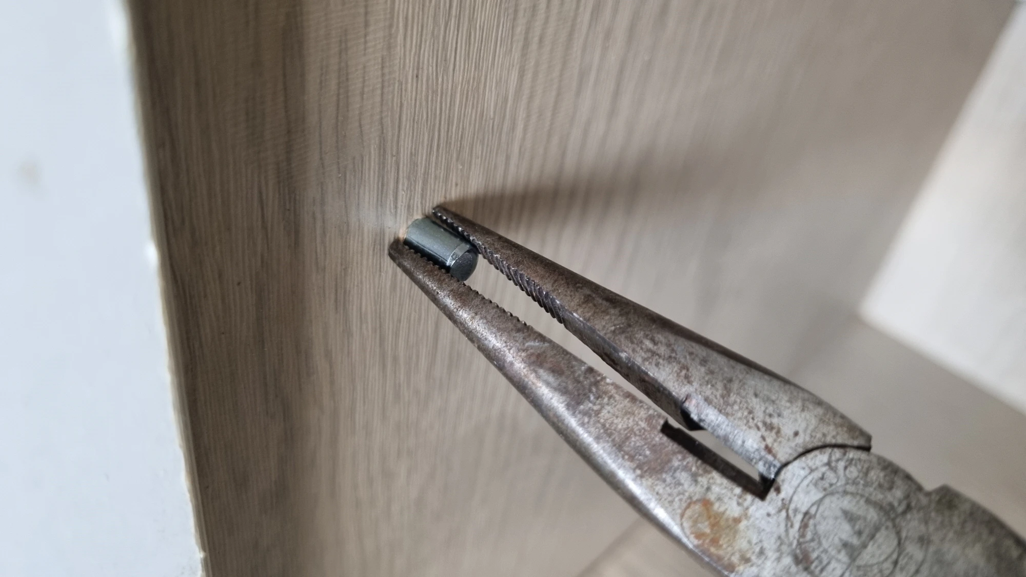 철심 빼는 모습