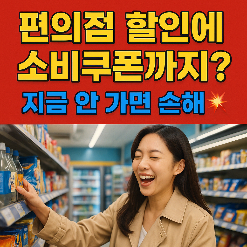 편의점 할인 미쳤다! 소비쿠폰으로 1+1까지?