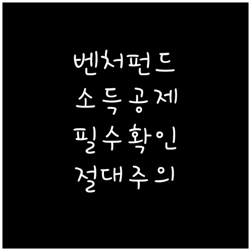 국민성장펀드 코스닥 벤처펀드 소득공제..