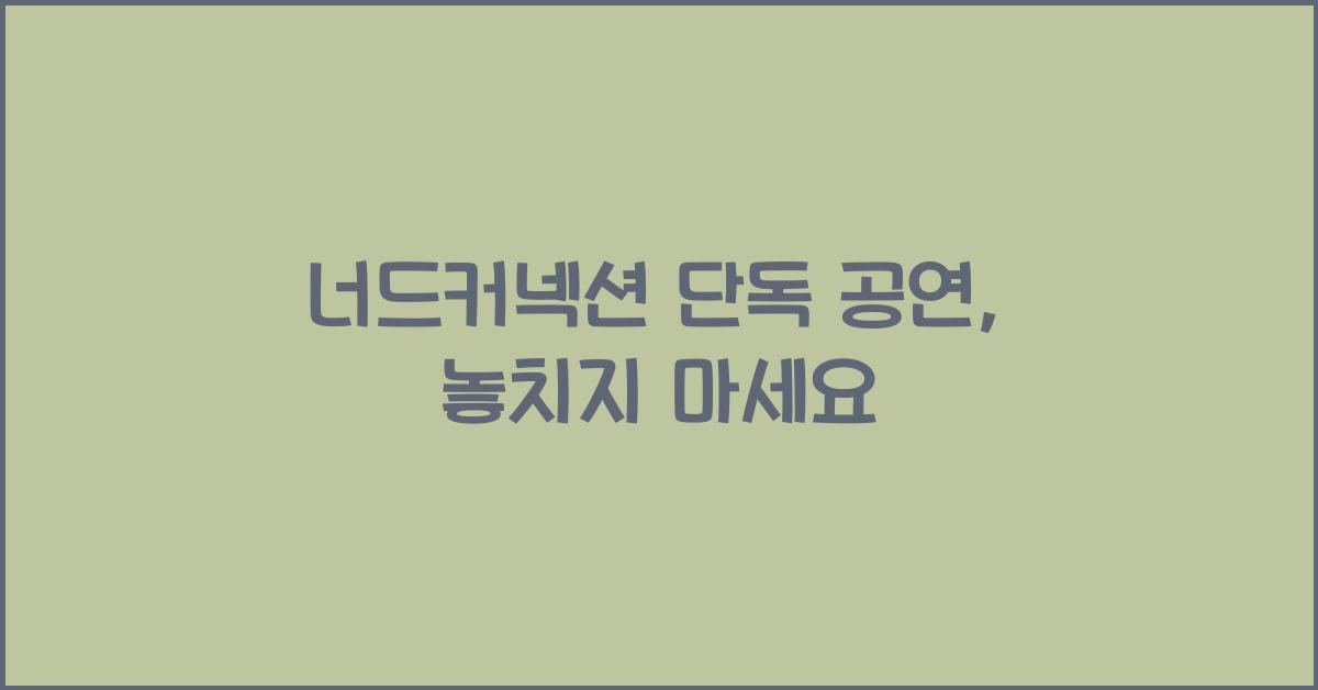 너드커넥션 단독 공연